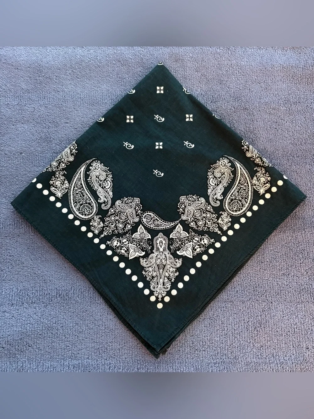 Classic Black Paisley Bandana Lightweight Classic Style